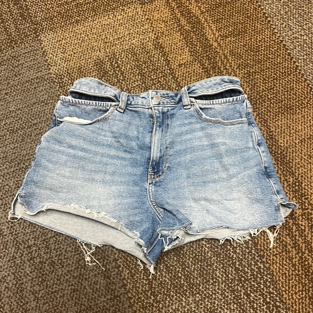 Hollister Waist Cutout Jean Shorts